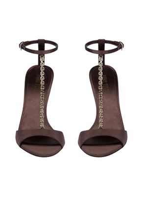 Sandalo Lidia In Raso Color Ebano PARIS TEXAS | PX1766XSTCREBANOGREYDIAMOND
